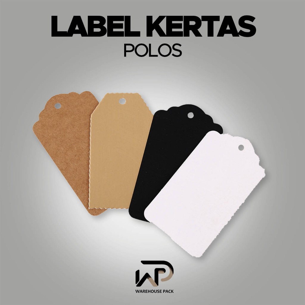 

Hangtag Label Polos Kraft | Hangtag Baju Produk Putih Coklat | Tag Harga Label Produk | Hangtag Label Baju Custom