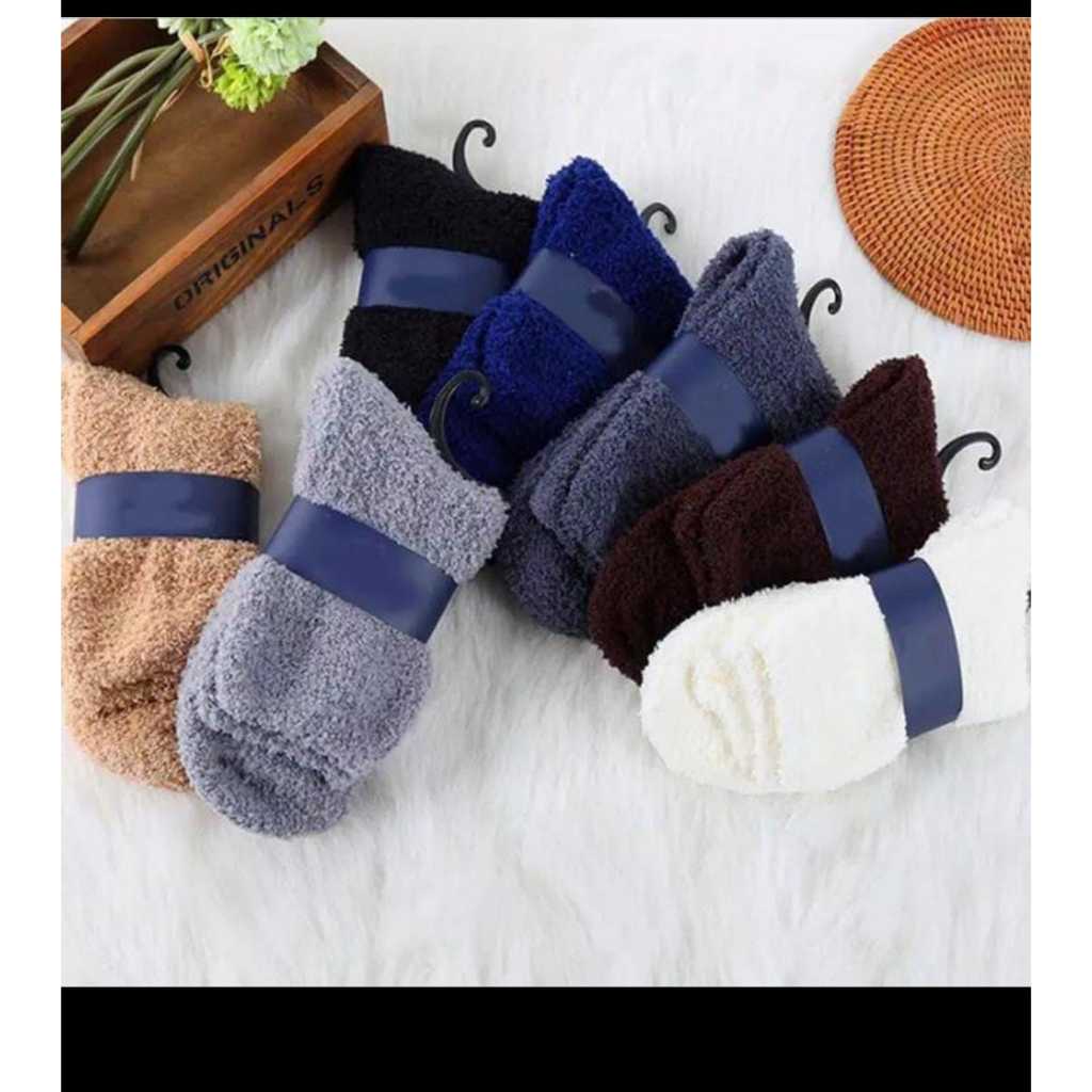 Winter Sock Merk Meihaozu / Kaos Kaki Musim Dingin Tebal dan Lembut