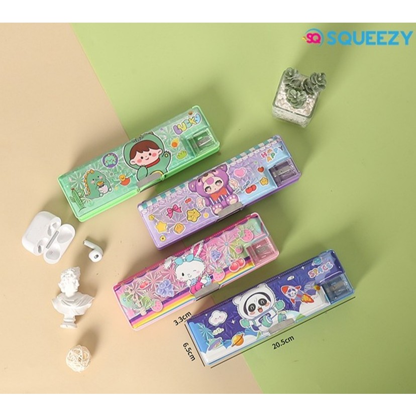 

1 Buah - Kotak Pensil FANCY Magnet + Serutan - SQ2022