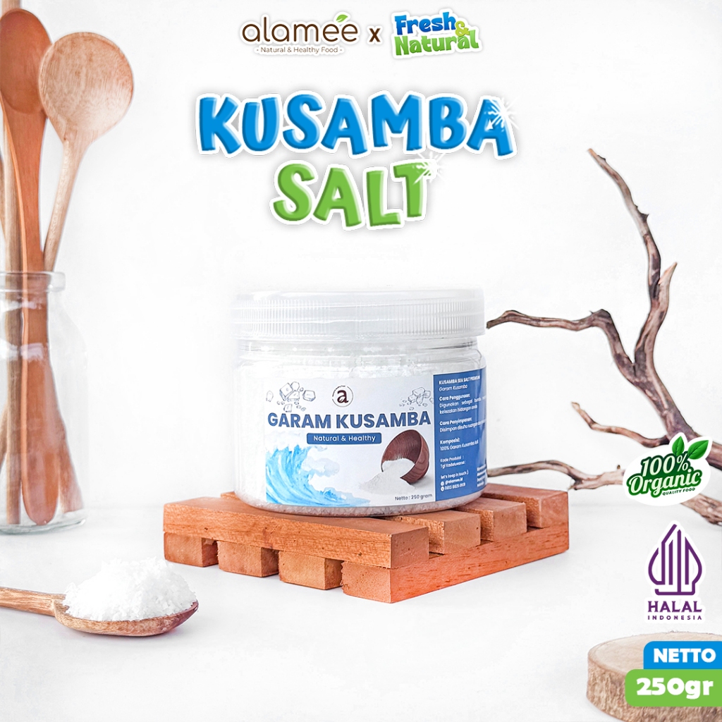 

Garam Laut Kusamba Premium Sea Salt Bali 250gr Organik Murni Natural Alami Organic Seasalt Lokal fresh and natural