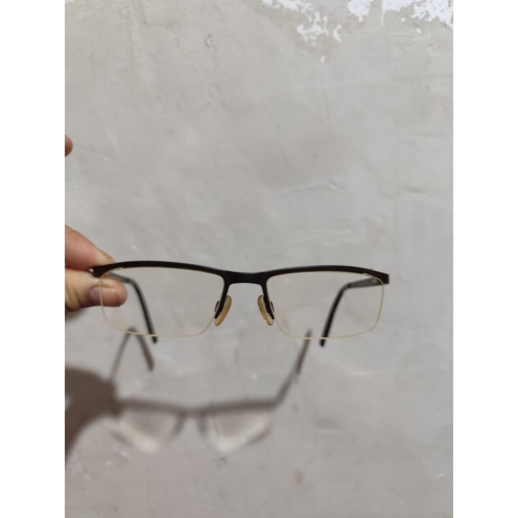 kacamata davidof half frame original titanium