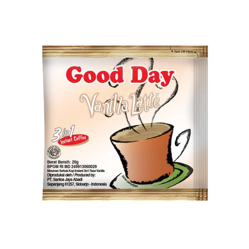 

GOOD DAY VANILLA LATTE 1 RENCENG (10 x 20Gr)