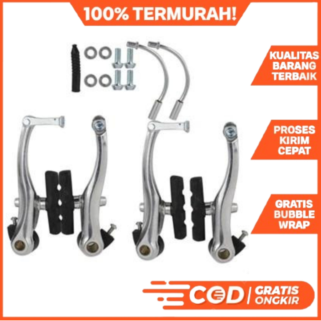 REM SEPEDA VBRAKE FULL ALLOY CHROME SEPEDA LIPAT MTB MINIVELO DLL