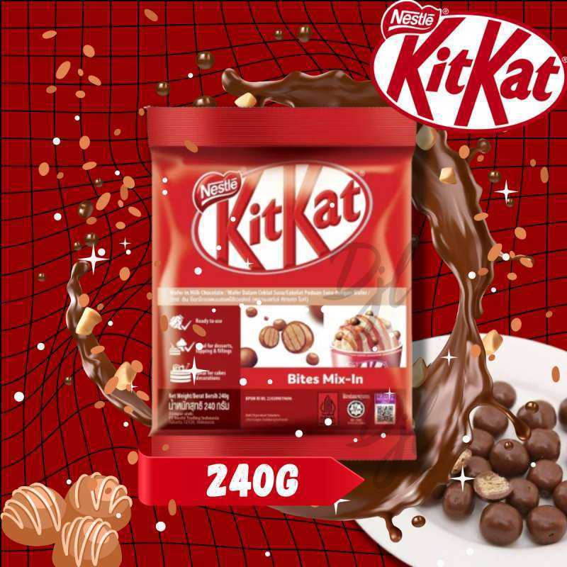 

NESTLE KitKat Bites Mix-in Wafer dalam Coklat Susu / KitKat Bites Mix-in 1KRT /36PCS