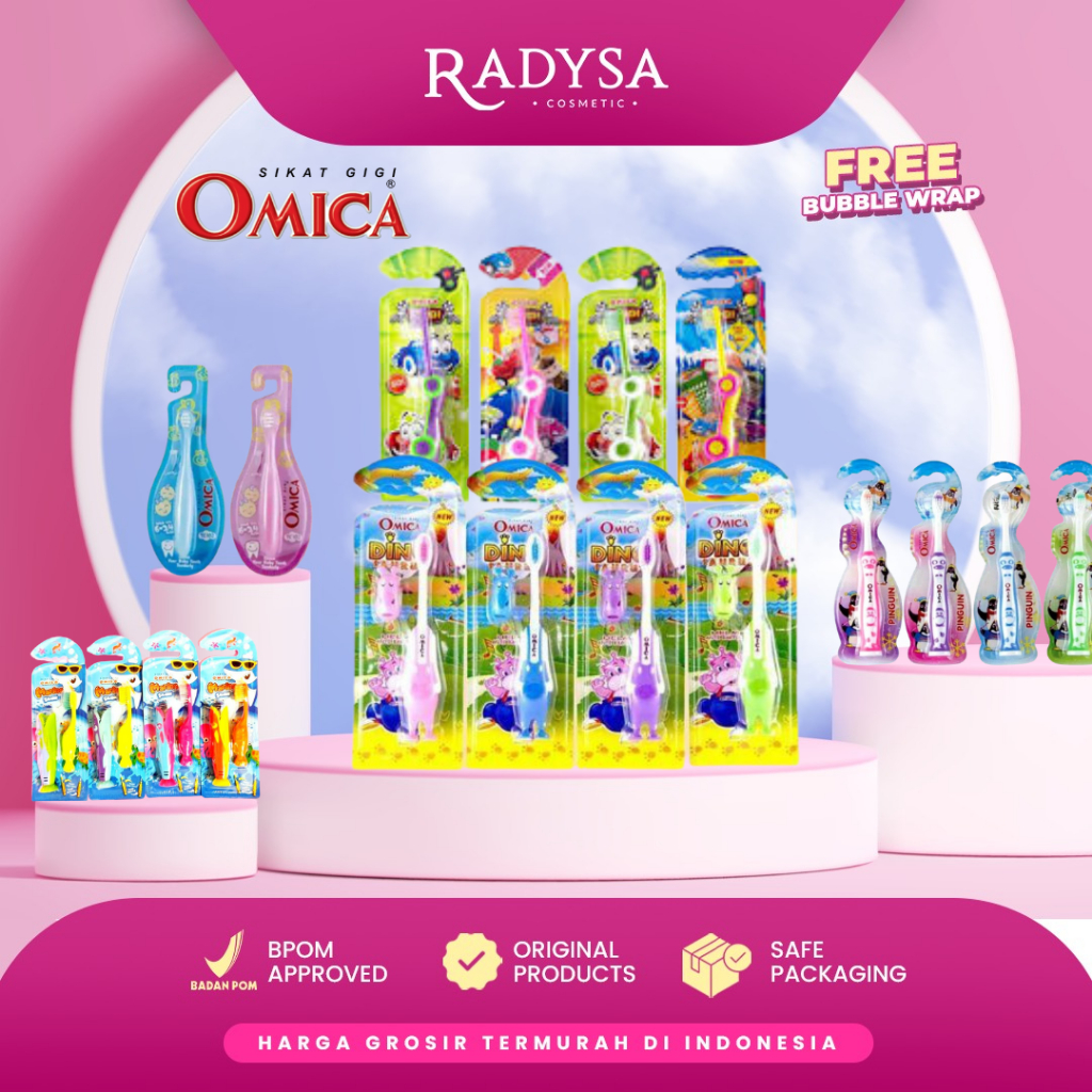 𝐑𝐀𝐃𝐘𝐒𝐀 - OMICA Sikat Gigi Baby | Tootbrush Baby | Sikat Gigi Anak