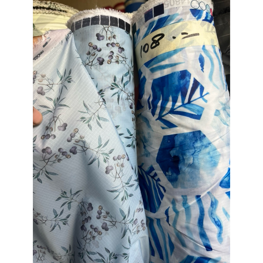 New Parasut Ripstok Motif Waterproof/nilon Kain parasut Serbaguna Jaket Tas Payung Tenda dll