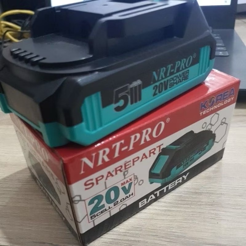 NRT PRO Baterai 20V Mesin Bor Baterai Cordless