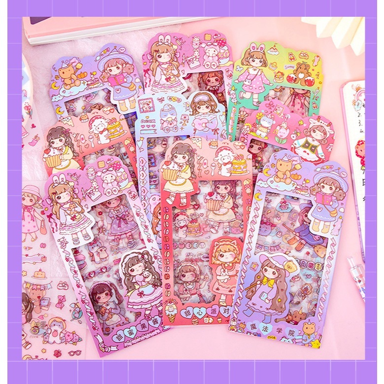 

(COD BISA) STIKER DEKORASI 3D LUCU STIKER MOTIF CARTOON GIRL BUDDY CUTE SERIES LUCU & UNIK STICKER PANDA 3D