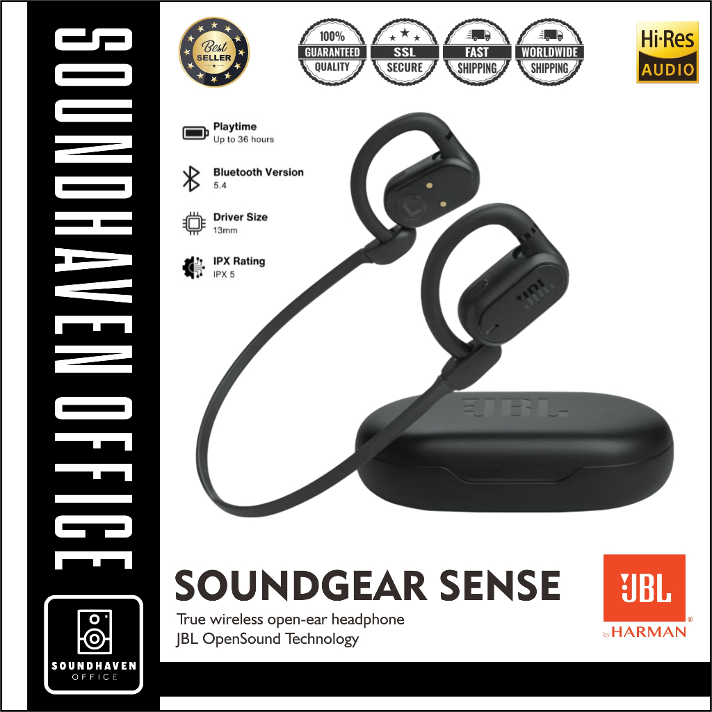 Earbuds Wireless Bluetooth JBL Soundgear Sense Earbuds Running Earbuds Open Ear TWS