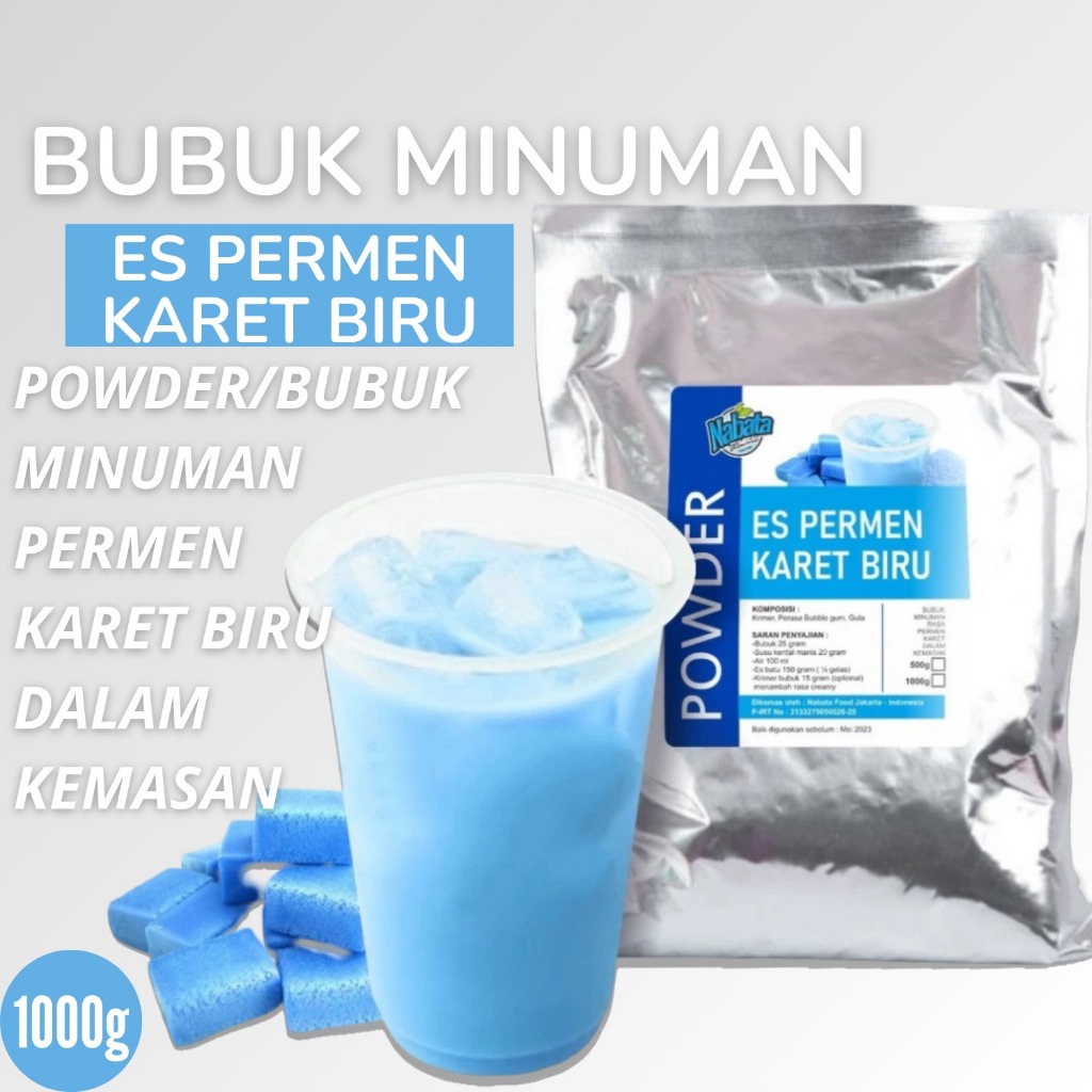 

Serbuk Permen Karet Biru Viral | Powder Bubblegum Blue 1KG