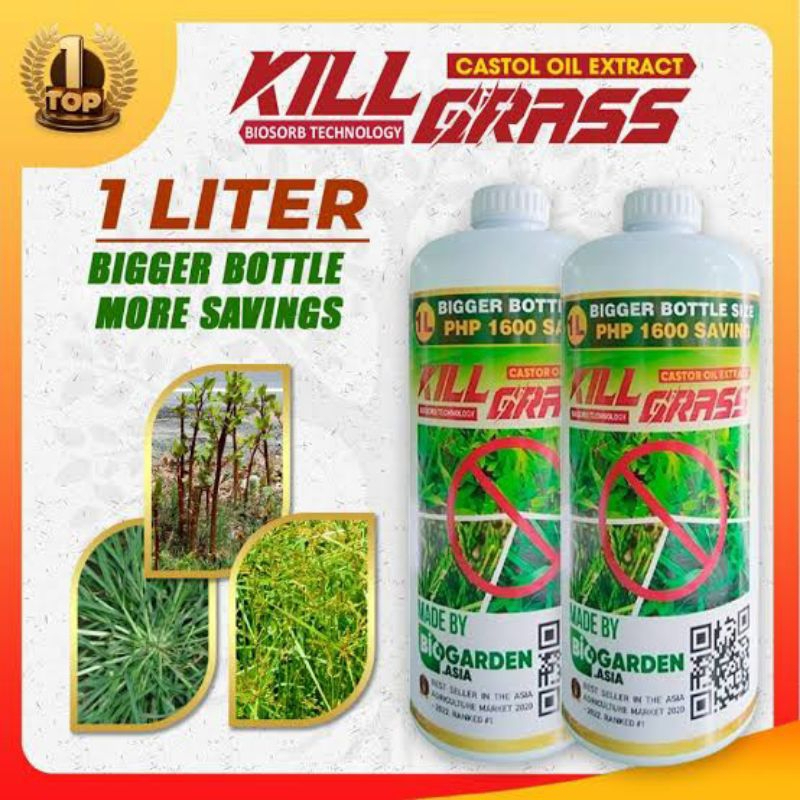 KILL GRASS HERBISIDA 1 LITER - PUPUK ORGANIK CAIR PEMBASMI HAMA & GULMA Paling Ampuh Untuk Segala Je
