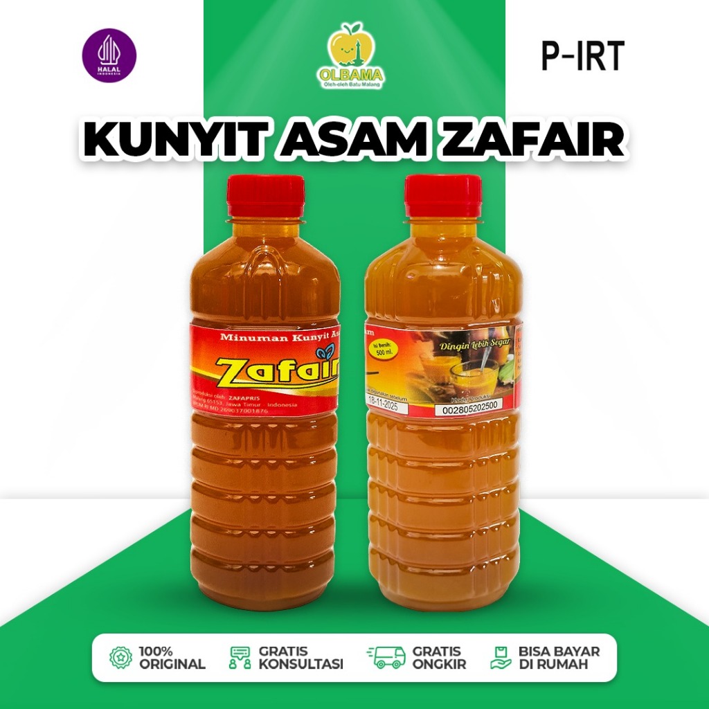 

Minuman Kunyit Asam 100% Herbal Asli 500ml Oleh Oleh Khas Batu Malang | Murni Alami Tanpa Campuran