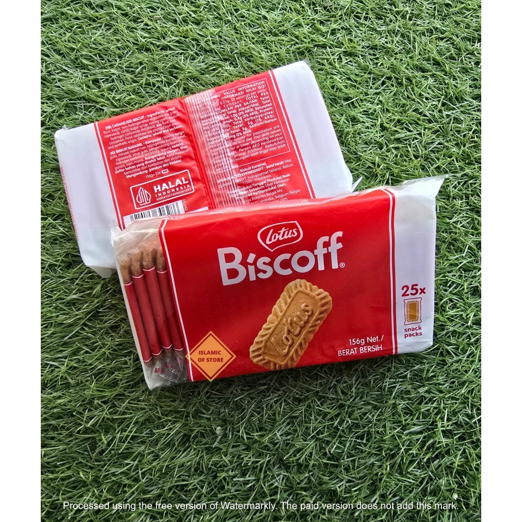 BISKUIT LOTUS BISCOFF 156 GR ISI 25 keping Halal original snack pack