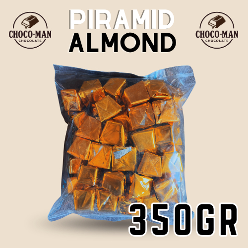 

Chocoman - Piramid Coklat Kacang 350gr - Coklat kacang almond mix Mede - Cokelat enak langsung dimakan - bisa untuk topping