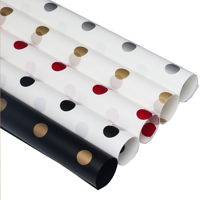 

20 LEMBAR Kertas Buket Bunga Flower Wrapping Motif Pollkadot Paper Florist Pembungkus Bunga KB6043