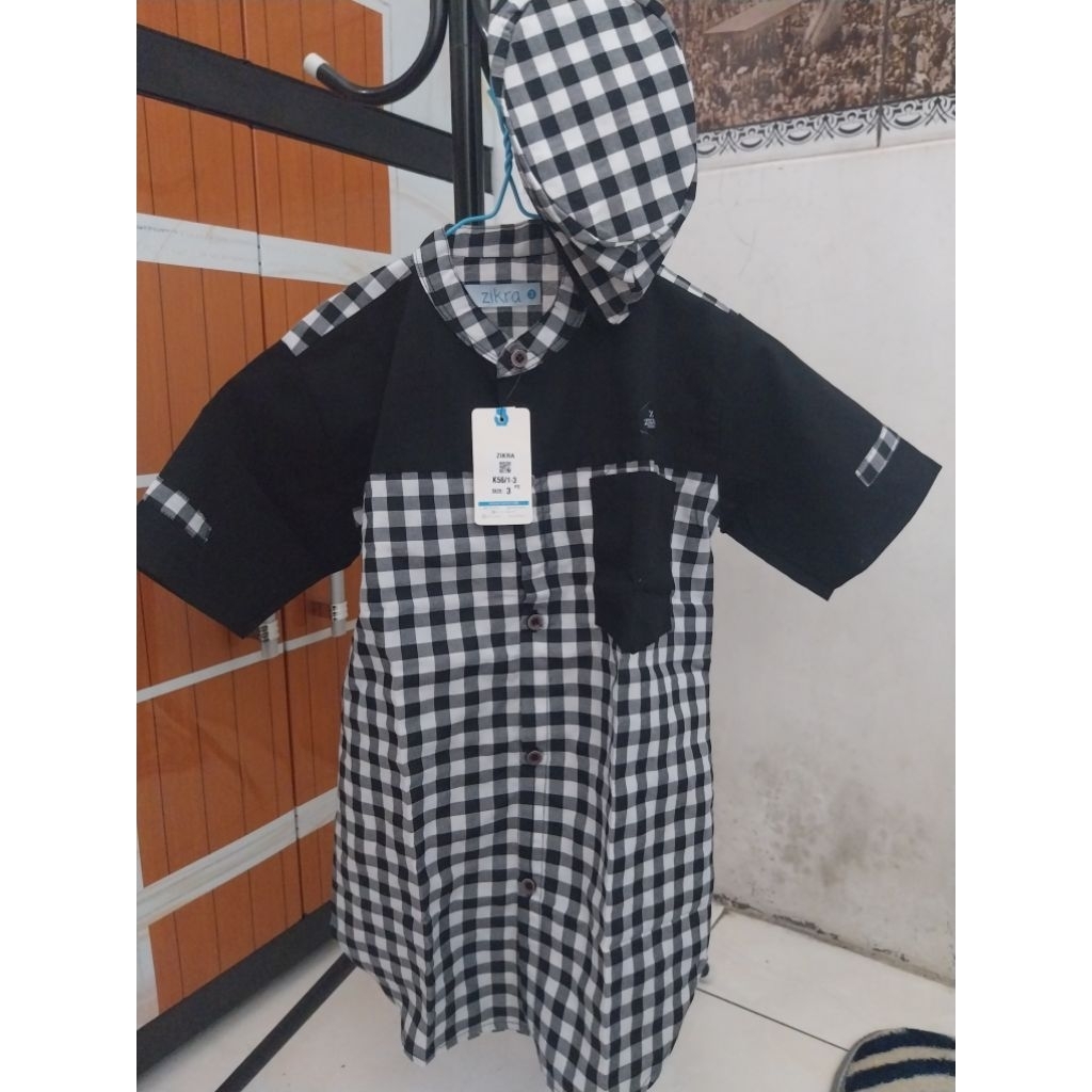 setelan koko peci brand zikra #zikramoslemkidsware #bajukokoanak