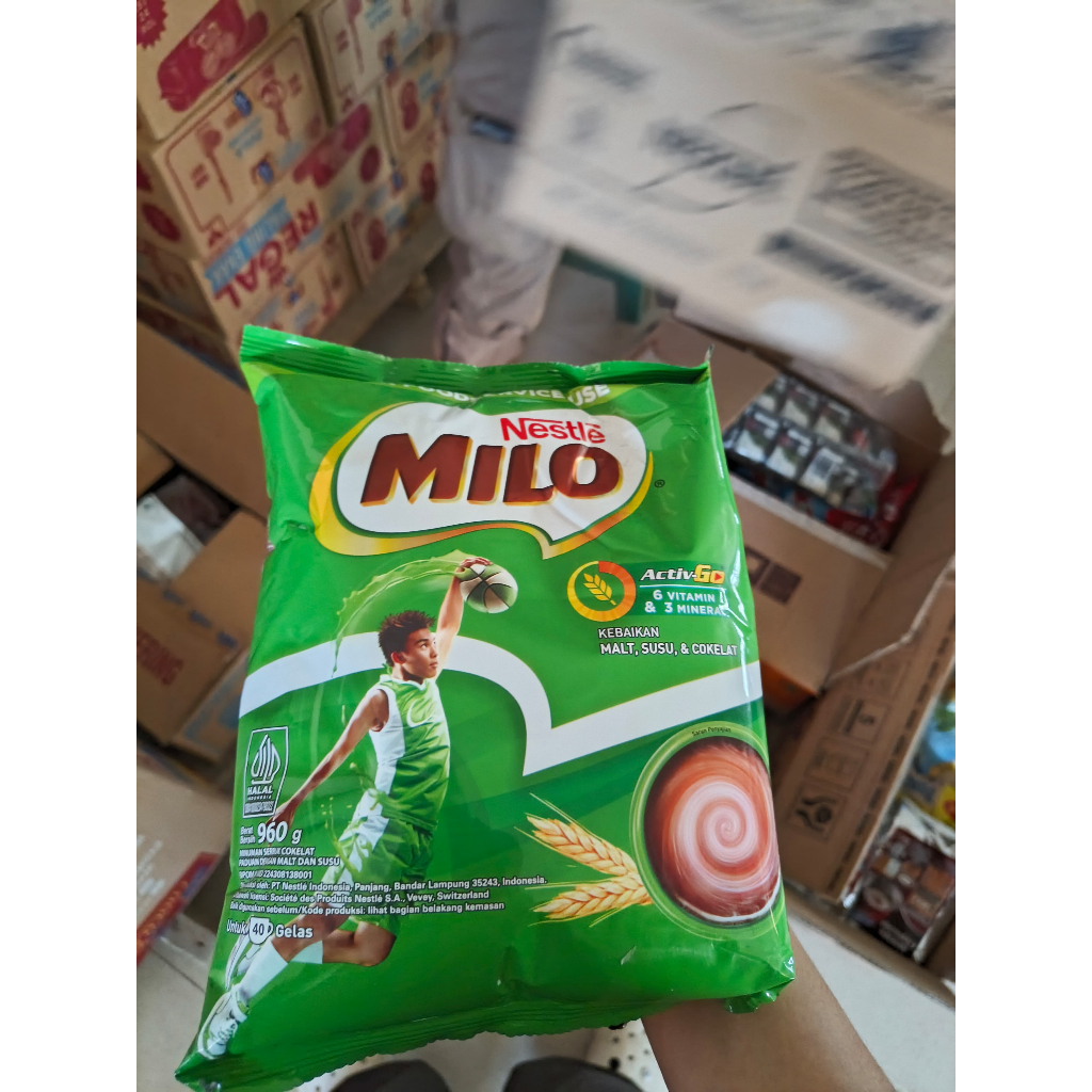 

Nestlé MILO Activ-Go 960g – Minuman Cokelat Malt Bergizi | Isi 40 Gelas | Kaya Vitamin & Mineral