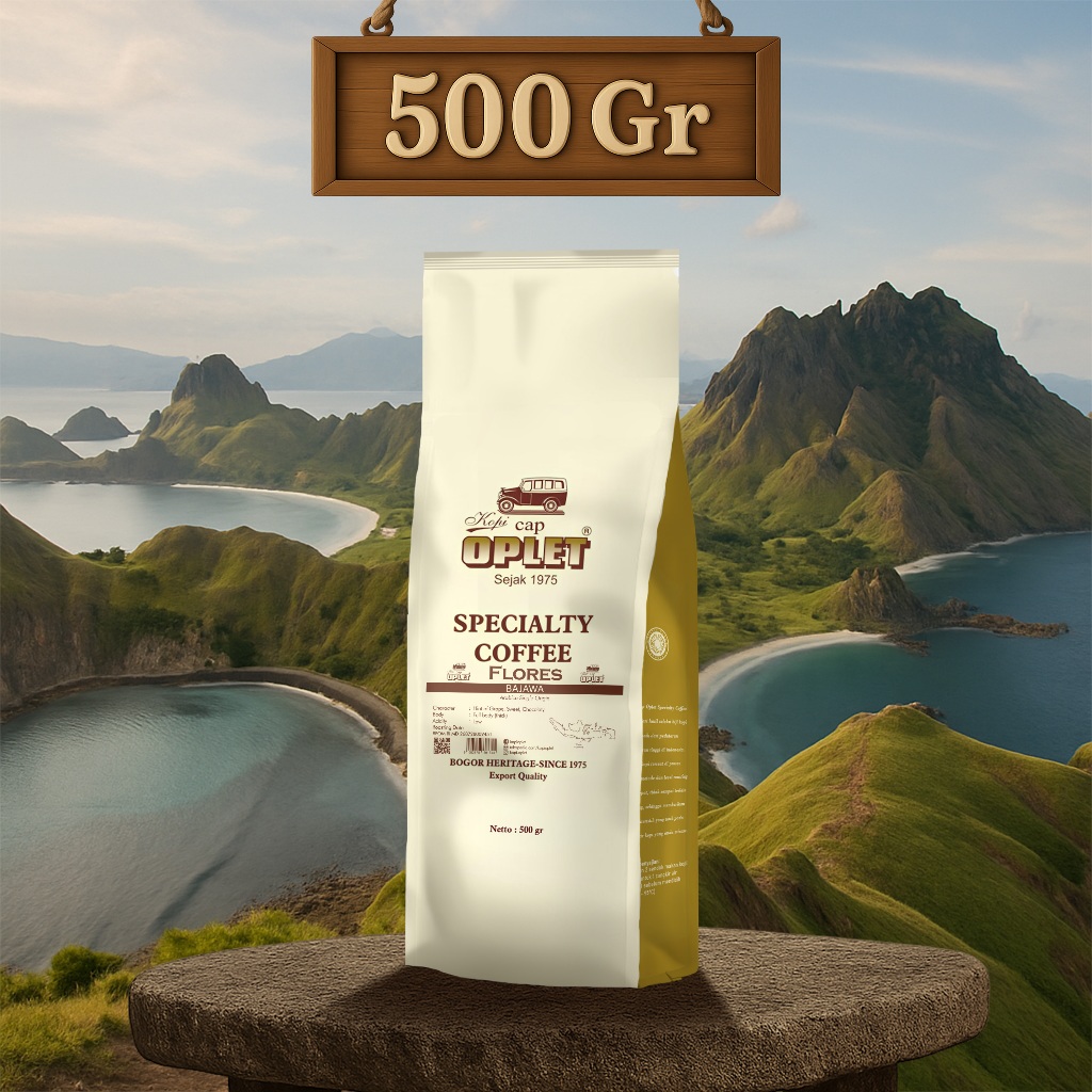 

KOPI OPLET SPECIALTY COFFEE - FLORES BAJAWA (ARABIKA) - 500 gram