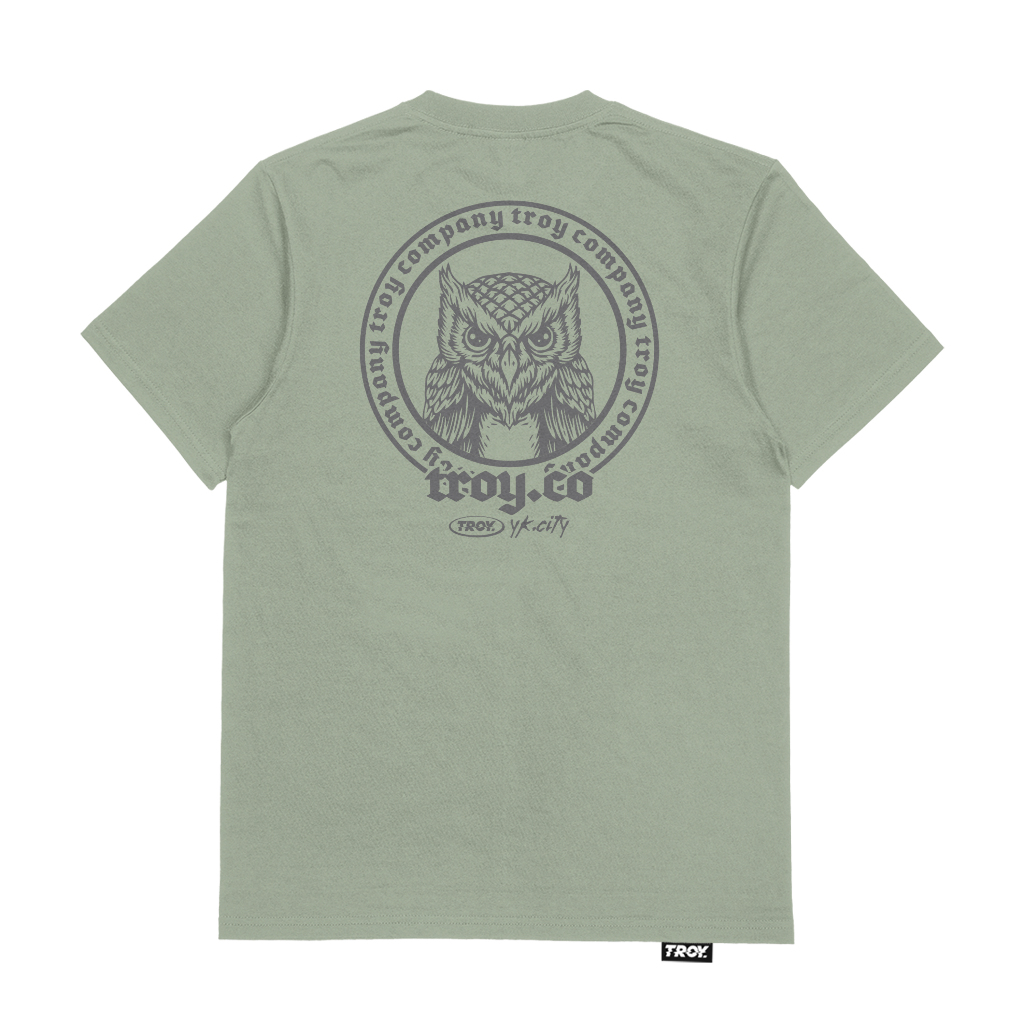 Troy Company Tshirt Sage Green Wise Guard - Kaos Lengan Pendek Kaos Hijau Sage MTD 3199
