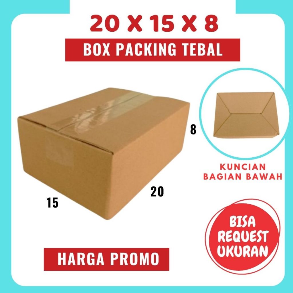

Kardus 20x15x8 Box A0 Packing Karton Dus Kotak Kemasan kosmetik Souvenir Jamu Obat Madu Diva Box