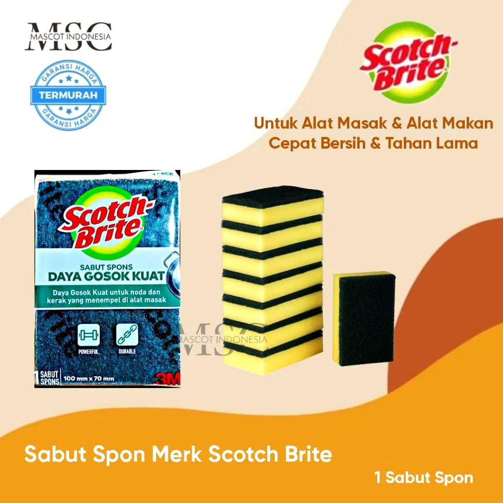 Spon Cuci Piring Scotch Brite | Spon Cuci Piring Busa