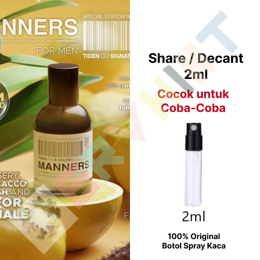 [Decant Parfum] Tiden.Co. - Manners EDP (Eau de Parfum) | Ginger Lemon | Pria