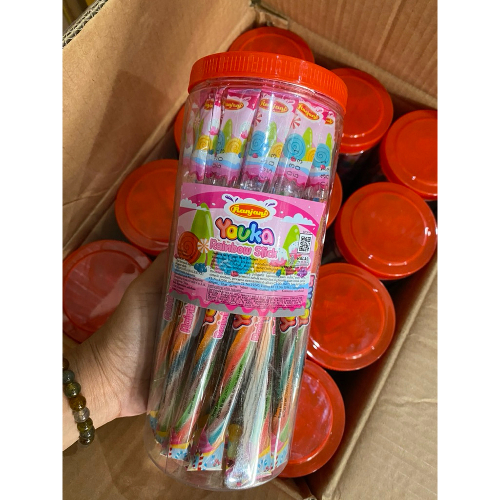 

YOUKA RAINBOW STIK 12GR,1 TOPLES ISI 30 PCS