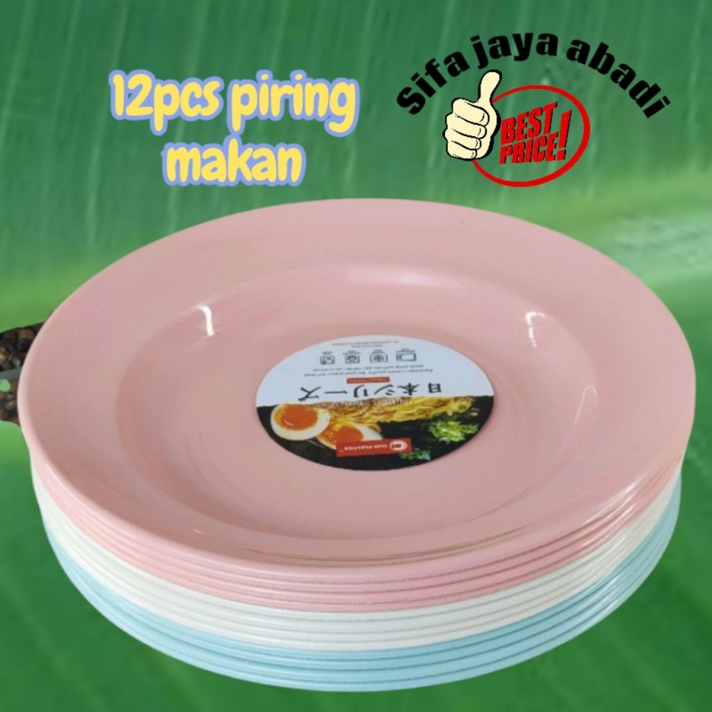 DISKON PIRING MAKAN 1LUSIN/PIRING MAKAN CEKUNG/PIRING