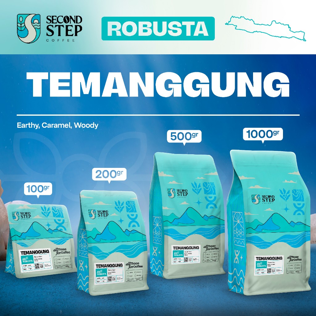 

Kopi Robusta Temanggung Coffee Bean Espresso Roasted Beans Coffe Asli