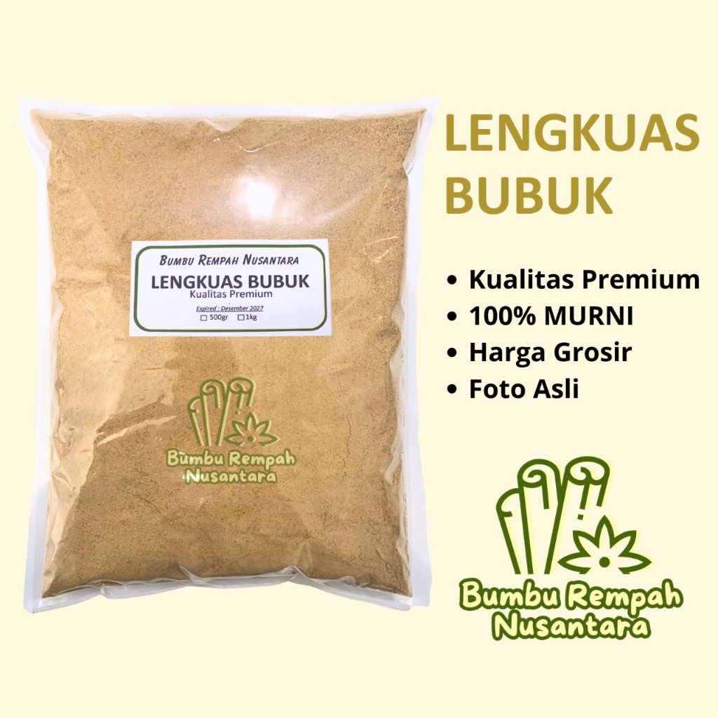 

Lengkuas bubuk 500g 1kg - Rempah Asli Murni | BUMBU REMPAH NUSANTARA | Bumbu Dapur Nusantara Grosir Murah