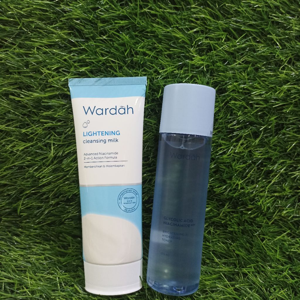 Sepaket clensing milk lightening & toner lightening wardah