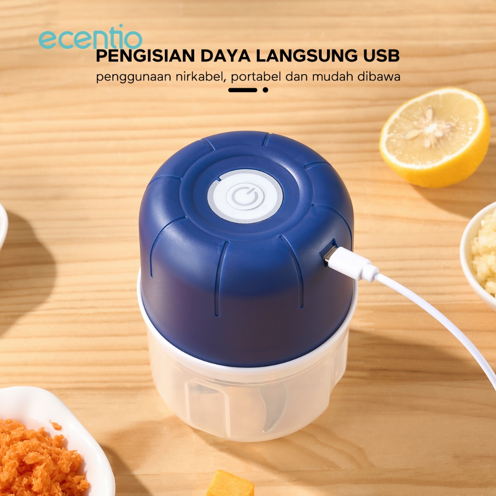 Jimanakaling3 - Mini Cooper 6 Pisau Blender Bumbu Portable Mitochiba Alat Dapur Listrik Chopper Mini