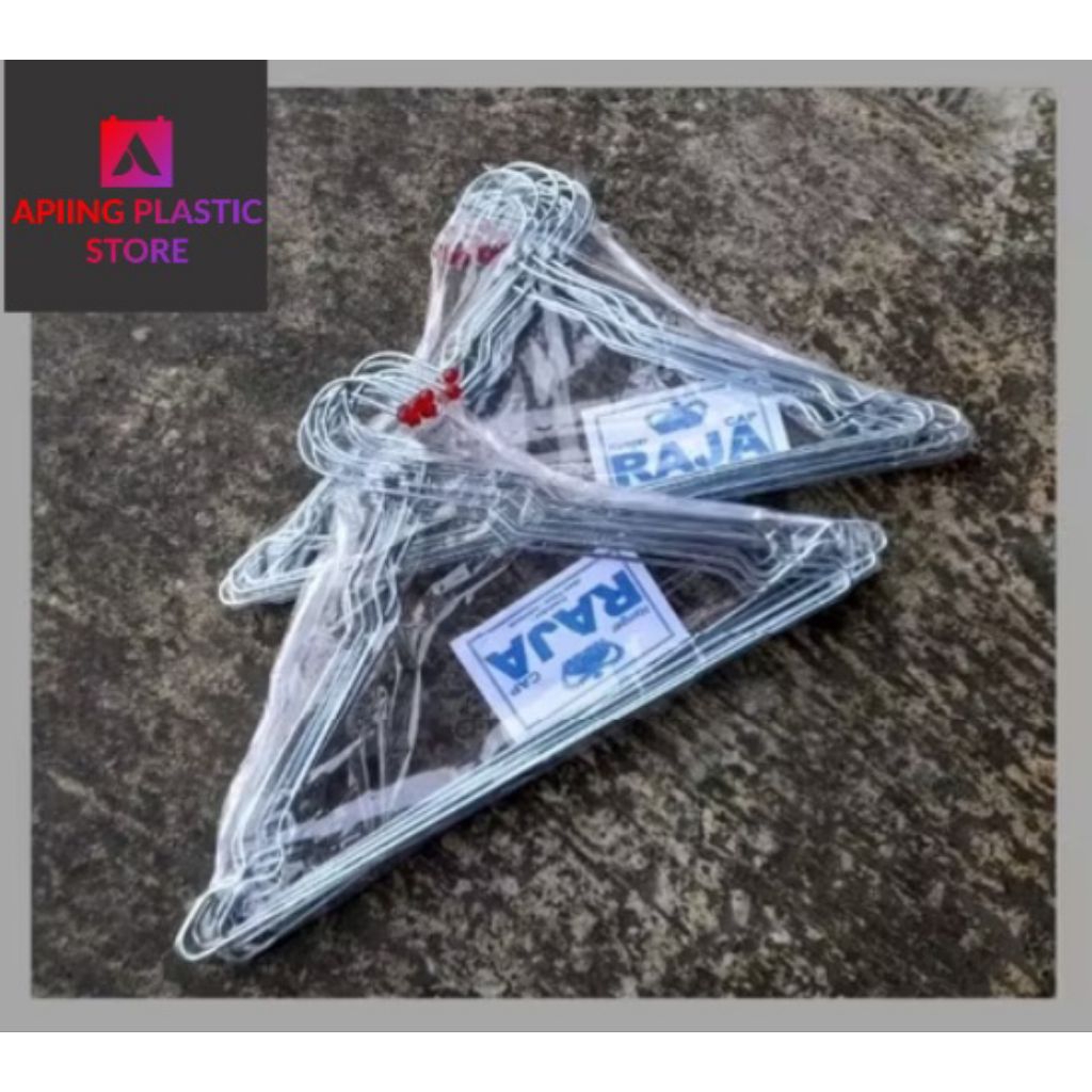 (12PCS)HANGER RAJA STAINLESS / HANGER TEBAL/ HANGER KAWAT/HANGER BESI/ HANGER BEST SELLER