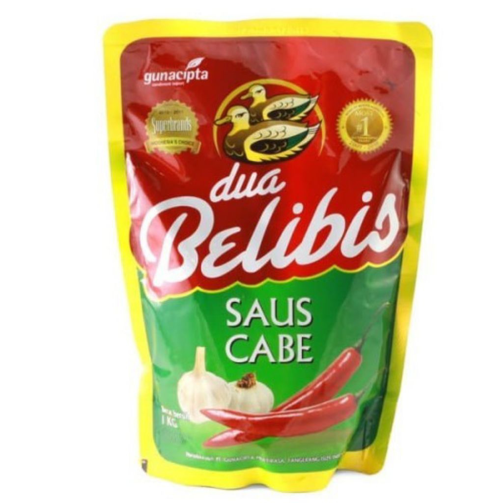 

Saus Cabe Premium Belibis 1kg Pouch/dua belibis saus sambal