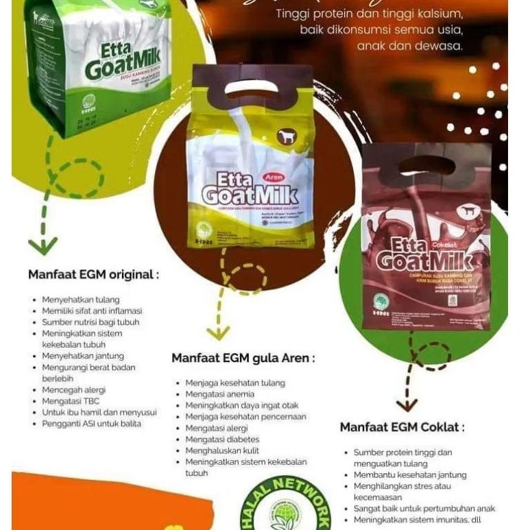 

Etta Goat Milk Susu Kambing Semua Rasa