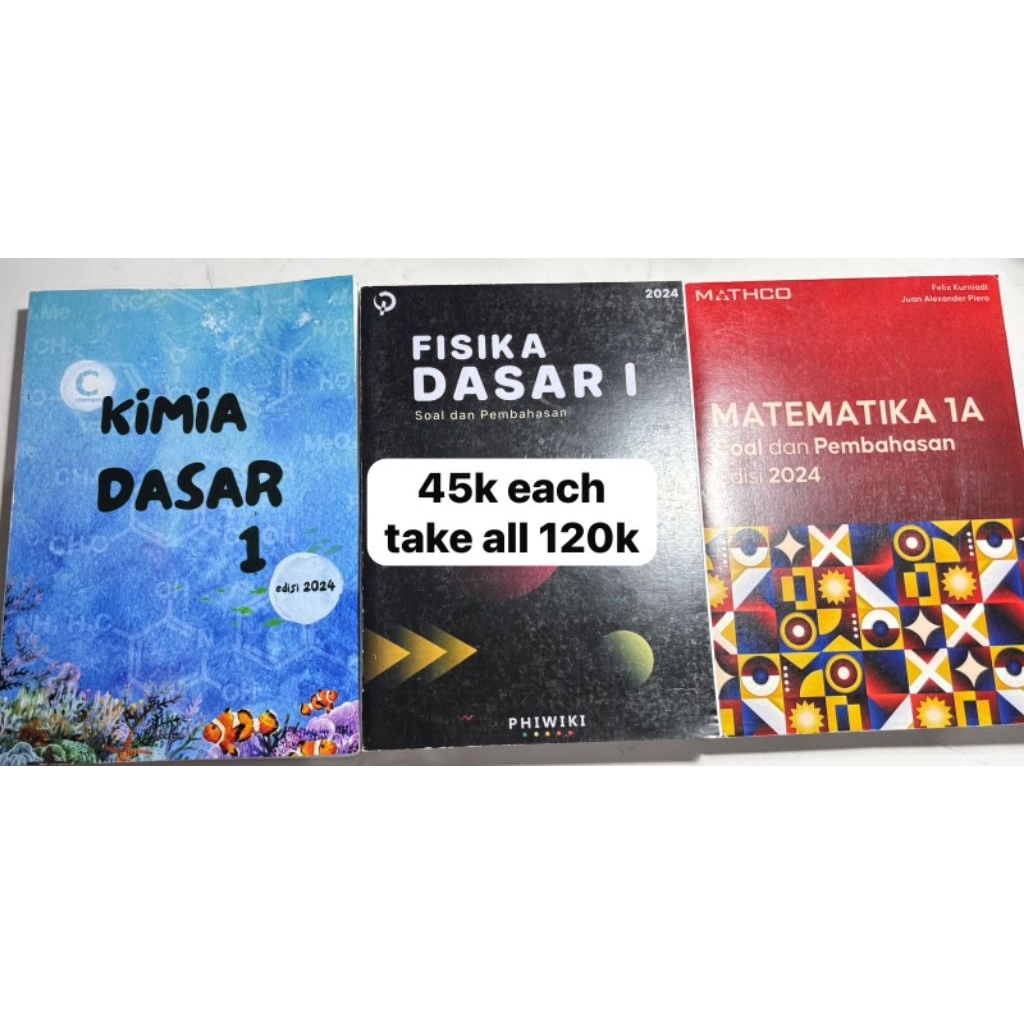 Buku TPB Chempro, Phiwiki, Mathco 2024 Preloved