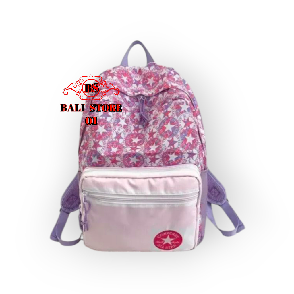 tas converse ini terdiri dari 2 varian warna hitam dan biru. tas sekolah tas ransel. pria wanita. ke