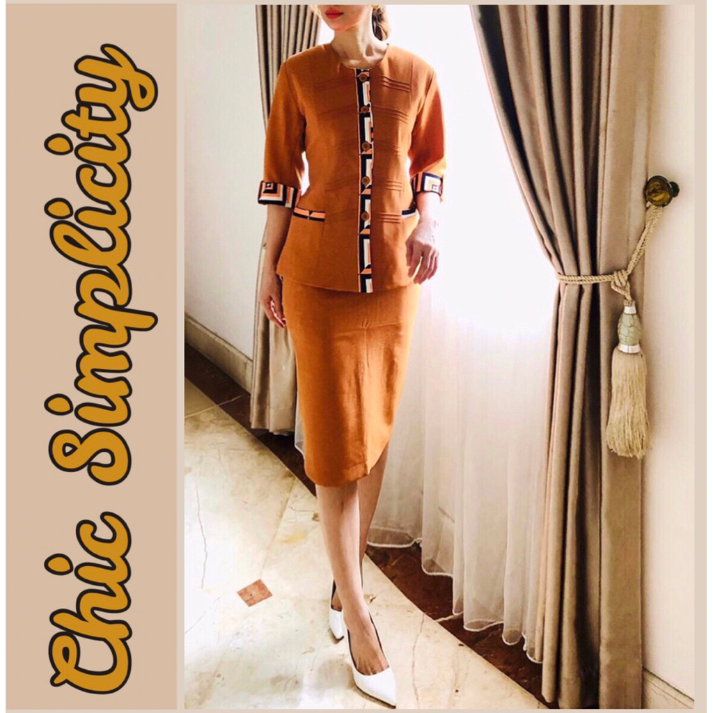 SETELAN BLAZER WANITA KANTOR, SETELAN BLAZER WANITA ROK. SetBlazer  Rok Gruciani