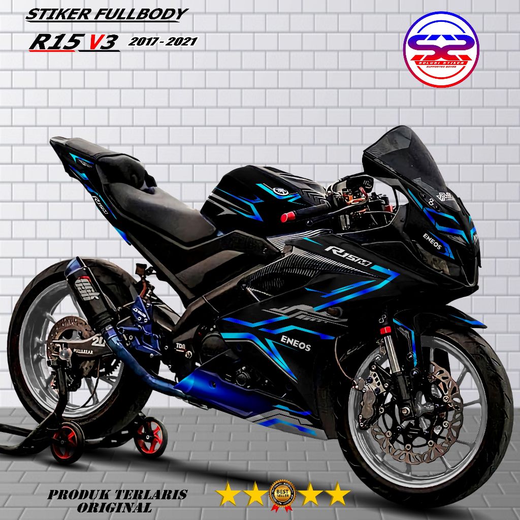 COD Stiker Fullbody Motor R15 V3 Fullbody Stiker Decal Motor Yamaha R15 V3 2017-2021