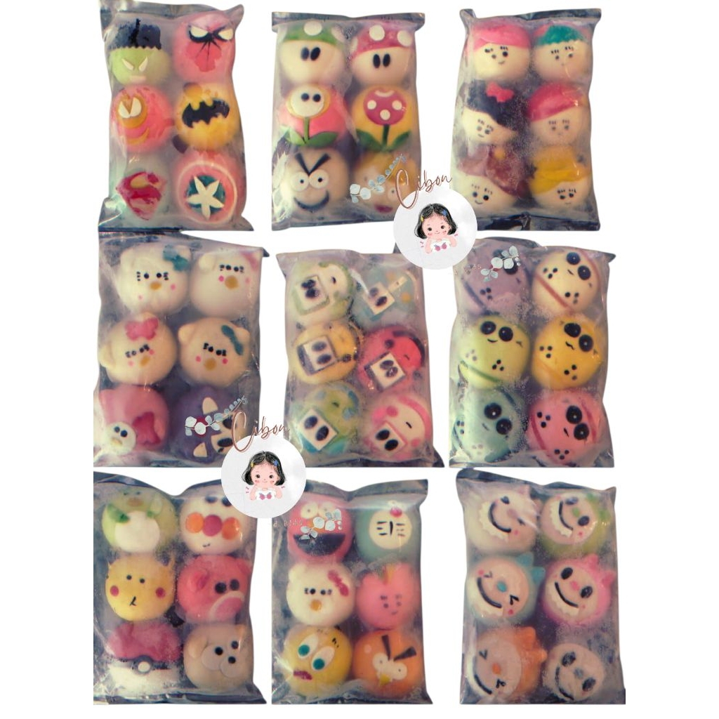 

Bakpao karakter rasa cokelat isi 6