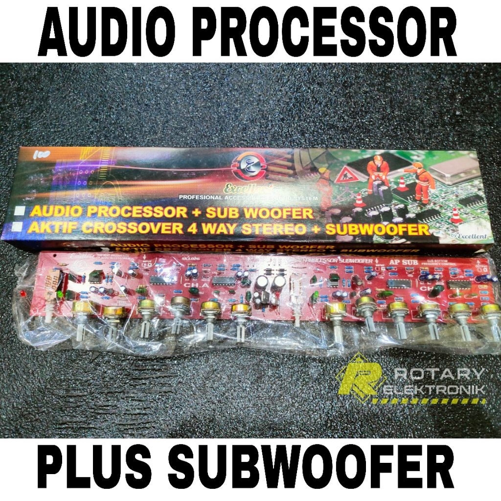 AUDIO PROCESSOR PLUS SUBWOOFER RAKITAN