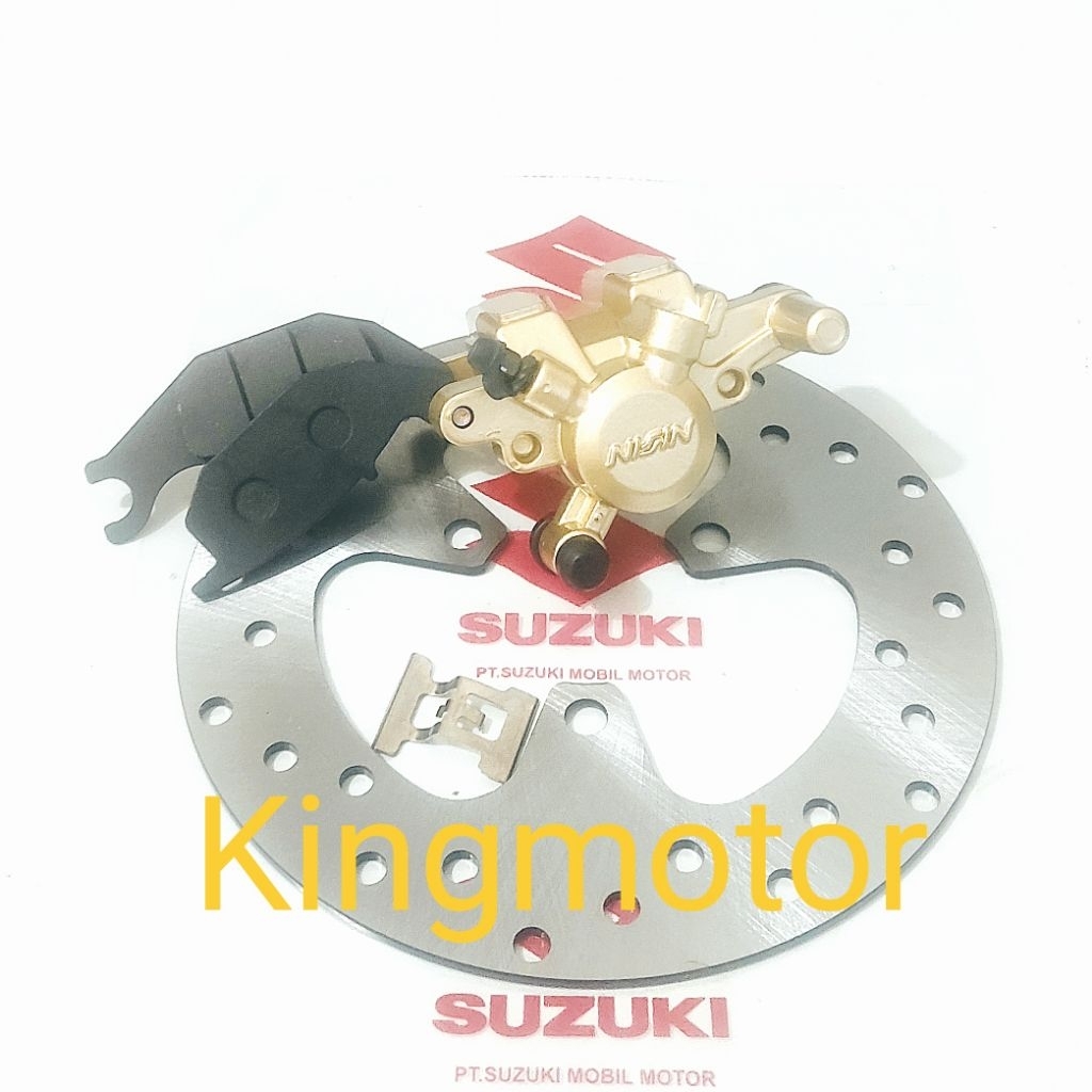 Piringan+kaliper Cakram Belakang Suzuki Shogun 125 FL, SP, NR, RR, Axelo