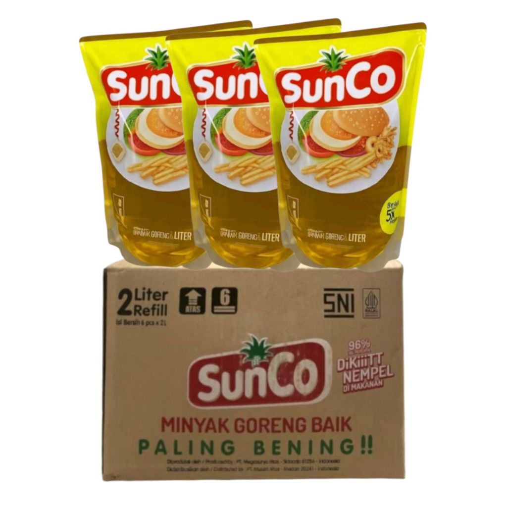 

Sunco Minyak Goreng Baik Kemasan 2L & 1L Kartonan