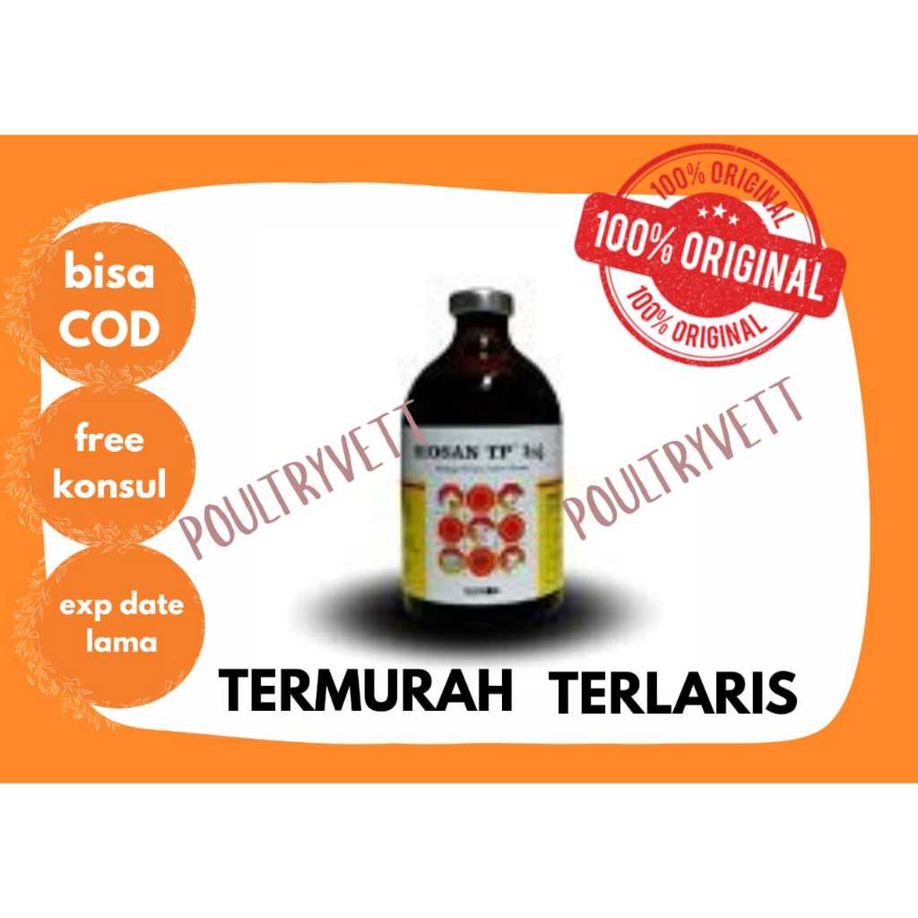 (MULTIVITAMIN AYAM) BIOSAN TP 100 ML INJEKSI | UNTUK AYAM DEHIDRASI | UNTUK DAYA TAHAN TUBUH AYAM