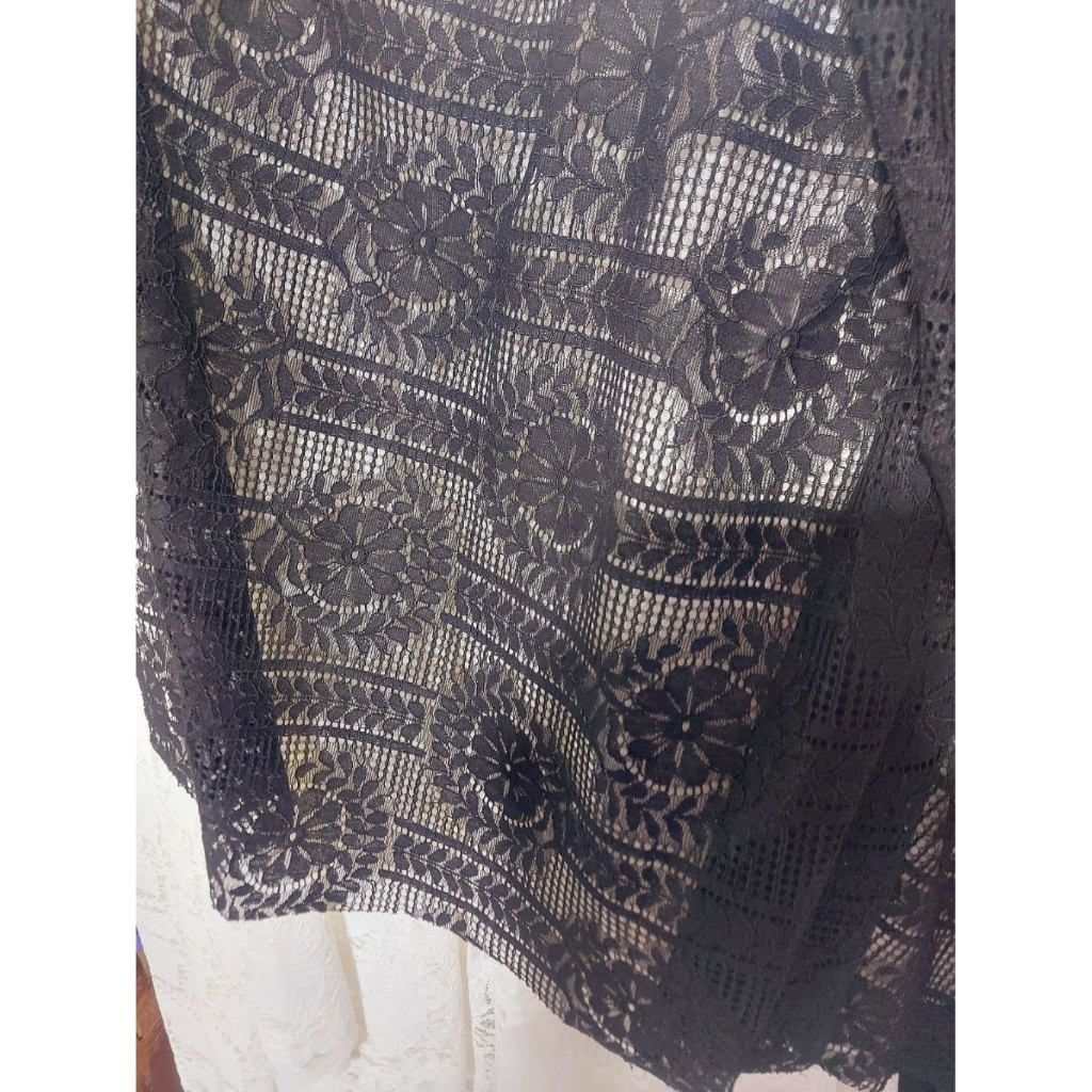 kain brokat premium- kain brokat kebaya - kain brokat katun prada- kain brokat katun original (hitam
