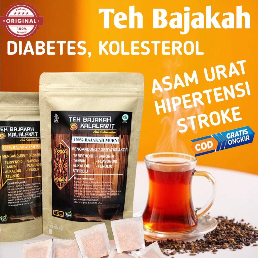 

Teh Herbal Bajakah Kalalawit Merah Untuk Diabetes Kolesterol Asam Urat Hipertensi Stroke