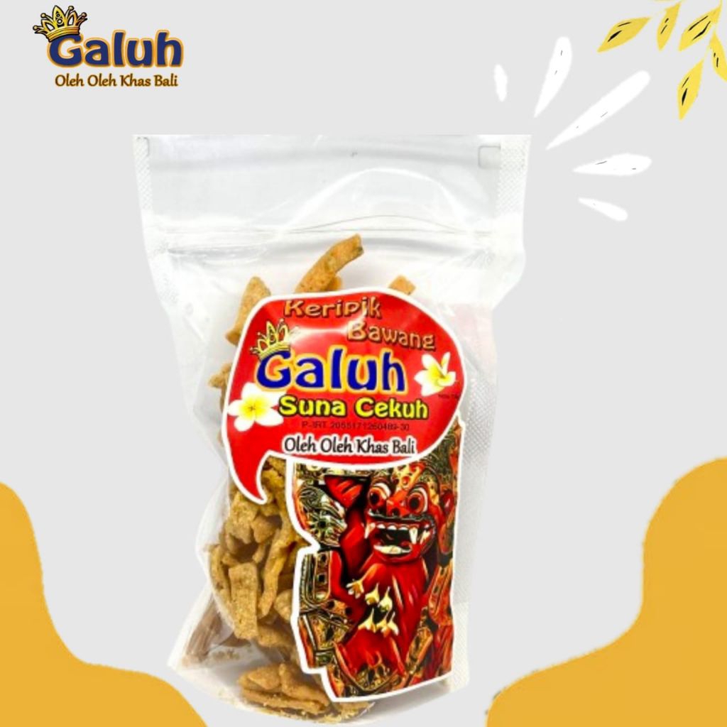 

Keripik Bawang Galuh 150g – Camilan Murah Renyah Pedas & Original, Oleh Oleh Khas Bali Halal