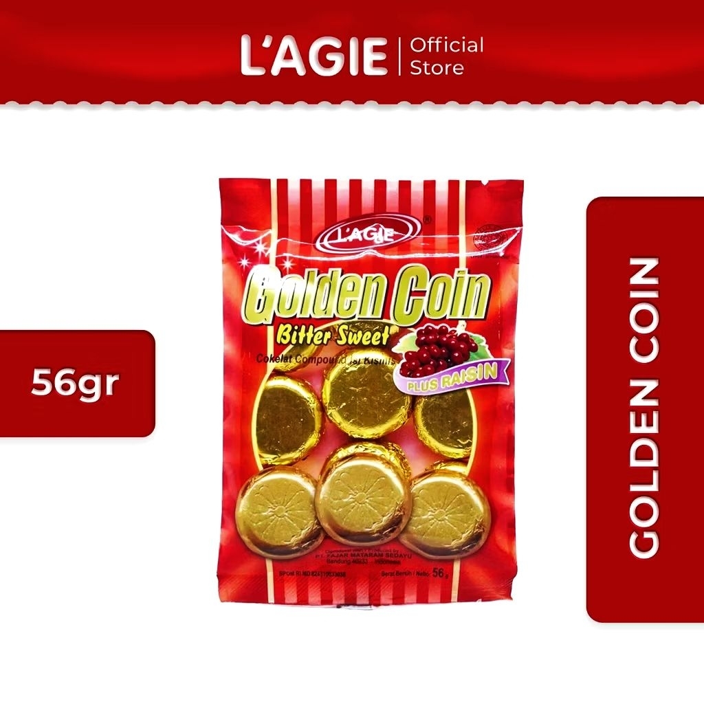 

Lagie Golde COIN kismis coklat kemasan 56 gram