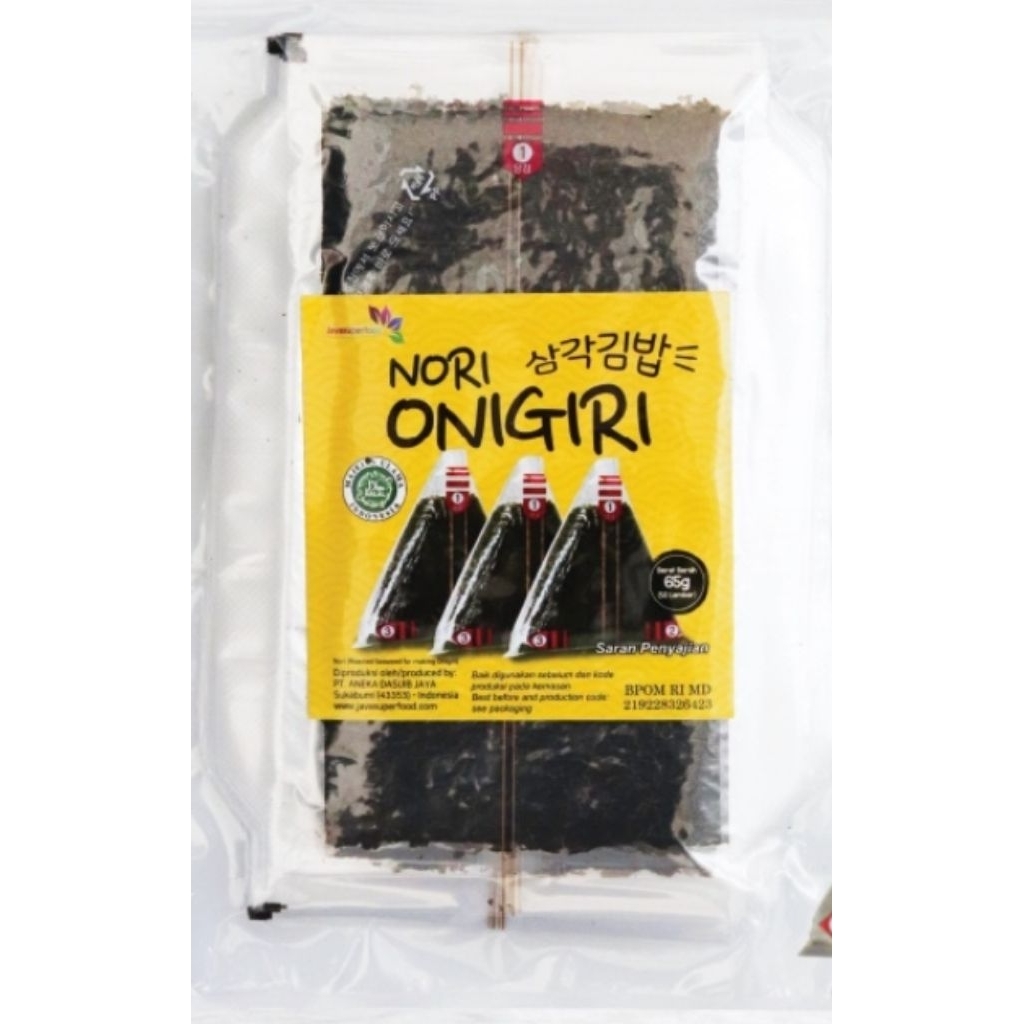 

Javasuperfood Nori Onigiri 26 gr - 20 Lembar