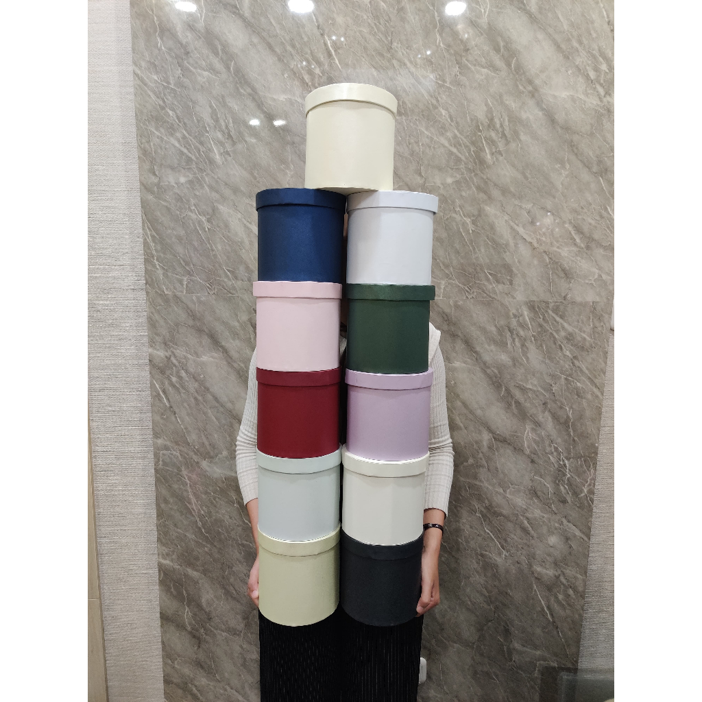 

Box Bunga Bloombox D20 T20 | Giftbox bulat | Round Flower Box/ Box Bunga Bulat